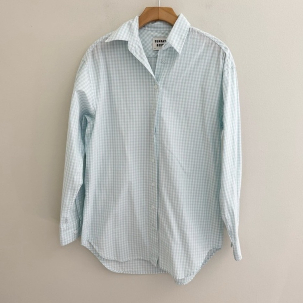 Sunday Best Oversized Gingham Button Down Shirt